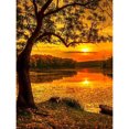thumbnail image 2 of Cuadros Decorativos Kit de pintura de diamante 5D Sunset Lake Full Square Drill Rhinestone DIY Wall Arts DQrwqpou Nuevos Originales, 2 of 9