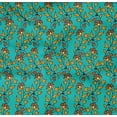 thumbnail image 4 of oneOone Organic Cotton Poplin Twill Fabric Leaves & Floral Block Printed Craft Fabric BTY 42 Inch Wide, 4 of 4