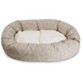 thumbnail image 2 of Majestic Pet Sherpa Charlie Bagel Pet Bed for Dogs, Calming Dog Bed Washable, Small, Beige Metallic, 2 of 5