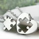 thumbnail image 3 of 2pcs Stainless Steel Couples Love Heart Puzzle Pendant Necklace, 3 of 3