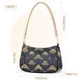 thumbnail image 3 of FORMRS Womens Shoulder Bag with Chain Strap Clutch Purse Cute Tote Handbag, Gold Art Pattern, 3 of 7
