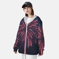 thumbnail image 3 of Lsque Fireworks3 UPF 50+ Lightweight Sun Protection Men's Women's Long Sleeve Shirt, Hoodie Performance -Small, 3 of 9