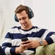thumbnail image 3 of ZIHNIC Bluetooth Headphones Over-Ear, Foldable Wireless and Wired Stereo Headset Micro SD/TF, FM for Cell Phone,PC,Soft Earmuffs &Light Weight for Prolonged Wearing (Black/Blue), 3 of 5