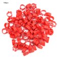 thumbnail image 3 of Anillos de plástico para patas de pájaros, numerados en rojo, 100 unidades, 8 mm, 3 of 10