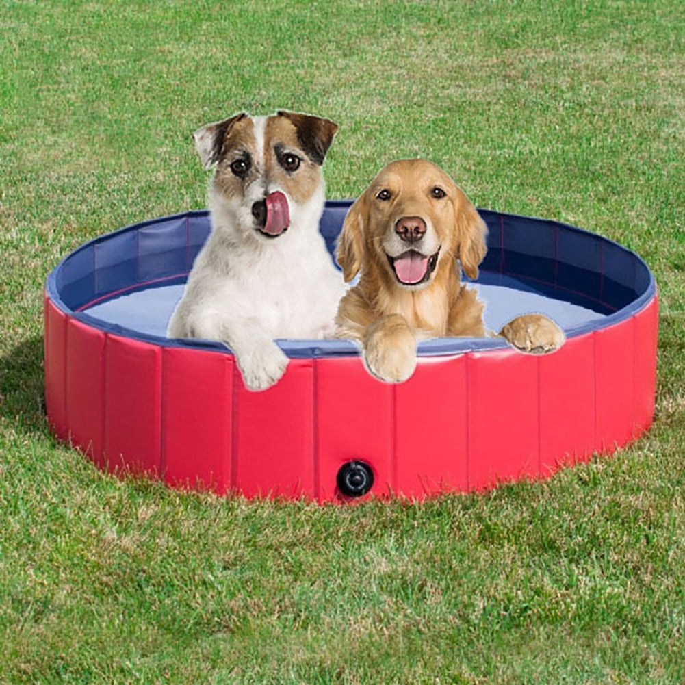 Foldable Dog Pool, Dog Pools for Large Dogs Portable PVC Pet Swimming