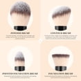thumbnail image 2 of Makeup Brushes Duo End Foundation Contour Powder and Buffer Brush Bronzer Double Makeup Brush Set 2Pcs black, 2 of 13