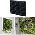 thumbnail image 2 of 9 bolsas de bolsas para cultivo de plantas, bolsas colgantes para plantar, jardineros verticales, bolsas de fieltro, plantas de interior montadas en la pared, decoración interior vertical montada en, 2 of 8