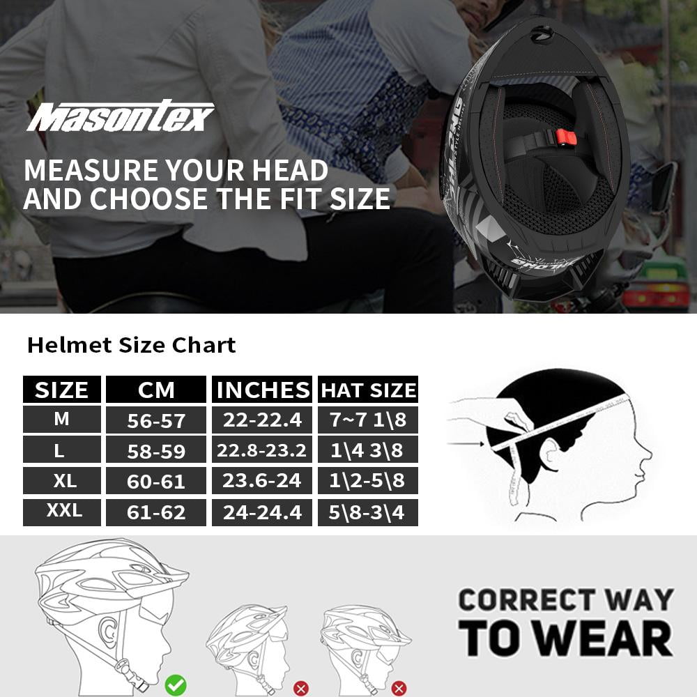 Masontex DOT - Certified Modular Motorcycle Helmet | ABS Shell