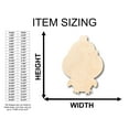 thumbnail image 2 of Unfinished Wood Cute Penguin Shape - Craft - up to 46" DIY 20" / 1/4", 2 of 3