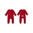 thumbnail image 2 of BemeyourBBs Newborn Christmas Baby Boy Girl Outfit Romper Crew Neck Long Sleeve Footed Jumpsuit Xmas Clothes, 2 of 9