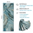 thumbnail image 2 of Blue Gold Marble Pattern Hot Yoga Mat Towel Non Slip for Hot Yoga - Quick-Drying Yoga Mat Cover with 4 Corner Pockets with Travel Bag - Hot Yoga Towel Non Slip Grip Moisture Wicking Sweat 70"x26", 2 of 6