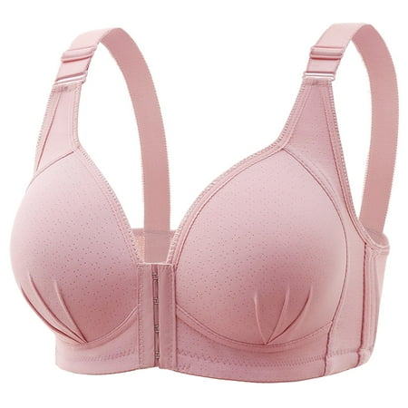 Siilsaa Bras for Women No Underwire Women s Passion for Comfort Lace Underwire Bra  Multiway Convertible Bra  Soft Lace Bra Pink 44