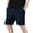 Navy, variant on pstuiky Mens Shorts Casual, Men Cotton Vintage Knit Elastic Waist Drawstring Shorts Casual Sports Knee Length Lounge Home Comfortable Summer Shorts For Men Mens Running Shorts
