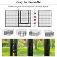 thumbnail image 6 of Jhsomdr 40" Height Heavy Duty Metal Dog Playpen 32 Panels Exercise Pens Foldable Fence, with Gates Indoor Outdoor for RV Camping Yard, 6 of 8