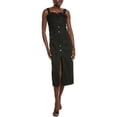 thumbnail image 3 of Gracia womens  Gathered Midi Dress, m, Black, 3 of 4