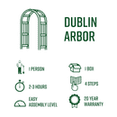 thumbnail image 4 of Vita 45"L x 21"W x 82"H Dublin Vinyl Arbor, White, BA68101-1, 4 of 4