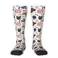 thumbnail image 1 of Fotbe Hip Hop Dog Calcetas Divertidas Estampadas para Hombre y Mujer, Calcetas de Algodón hasta la Rodilla para Caminar, Correr, Enfermería y Embarazo, 1 of 6