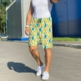 thumbnail image 3 of Daiia Blue Rabbit Mens Woven Stretch Pajama Short,Short Pajama Pants-3X-Large, 3 of 7