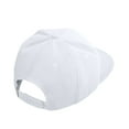 thumbnail image 2 of DALIX Flat Billed Baseball Cap Adjustable Hat Size M L XL in White, 2 of 4