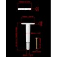 thumbnail image 4 of Hweilai 2 Pcs Legs for Slatted Bed Base, Heavy Duty Adjustable Footboard 18-34cm (White), 4 of 5
