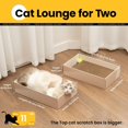 thumbnail image 2 of Rascador Para Gatos Con 4 Almohadillas Para Rascar Y 2 Cajas De Cartón Independientes, Rascador De Cartón 2 En 1 Para Que Varios Gatitos Jueguen De Forma Interactiva, Degradado(Juguete De Hierb, 2 of 9