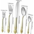 thumbnail image 2 of 40 Pcs Gold and Silver Flatware 18/10 Stainless Steel Flatware Set for 8 Fork and Spoon Silverware Set Gold Silver Utensils for Wedding Family Gatherings Hotel, Dishwasher Safe, 2 of 7