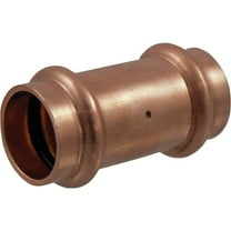 NIBCO 3/4 In. x 3/4 In. Press Copper Coupling with Stop (10-Pack) 9001250PCCP