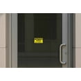 thumbnail image 3 of 5in x 3in Caution Open Slowly Sticker Vinyl Door Sign Business Decals, 3 of 4