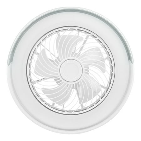 

Yaman desk toys for Office 50cm Invisible LED Ceiling Fan Light Remote Control Chandelier 3Color Changeable Foot Massager Home Kitchen Silver