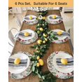 thumbnail image 4 of 13 Inch Round Placemats Set of 4, Grey Christmas Non Slip Heat Insulation PP Table Mats, Gnomes Xmas Tree Poinsettia Eucalyptus Washable Place Mats for Kitchen Dining Party Table Decor, 4 of 7