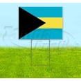 thumbnail image 1 of Bahamas Flag (18" x 24") Yard Sign, Includes Metal Step Stake, 1 of 6