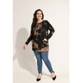 thumbnail image 3 of CASSIE LIZ Plus Size Sweatshirts 5X Long Sleeve Womens Khaki Tie Dye Tops Fall Crew Neck Shirts Fashion Tee Loose Fit Tunics Winter Blouses Casual Oversized Pullovers with Pocket 5XL 26W 28W, 3 of 6