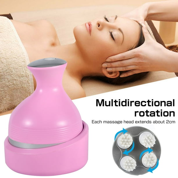 Electric Scalp Massager, Portable Rechargeable Head Massager with 4 Massage Claws, Waterproof Handheld Hair Scalp Scratcher for Full-Body Massage, Hair Growth and Stress Relax Electric Scalp Massager, Portable Rechargeable Head Massager with 4 Massage Claws, Waterproof Handheld Hair Scalp Scratcher for Full-Body Massage, Hair Growth and Stress Relax