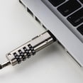 thumbnail image 3 of 3X 4 Verrou Universel Numérique USB Câble de Sécurité pour Ordinateur Portable, 3 of 6