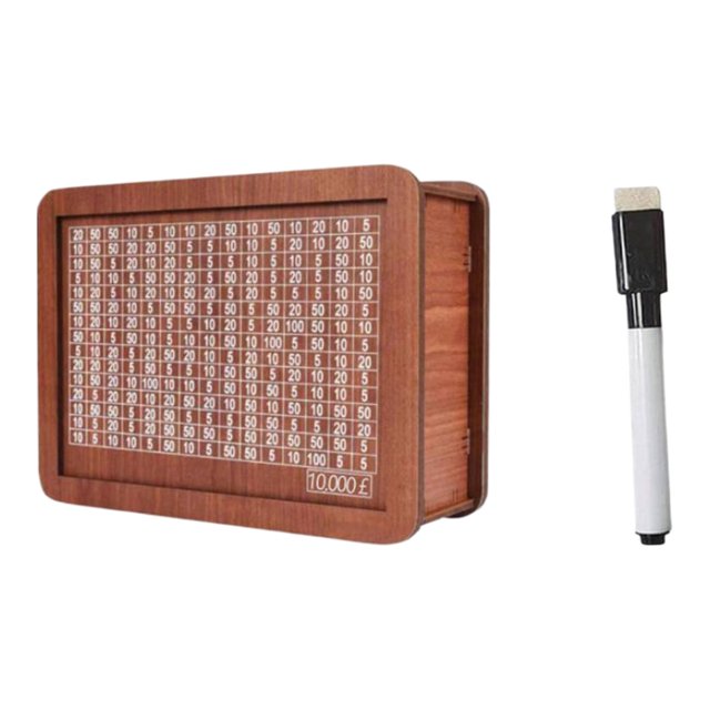 Hucha de madera con bolígrafo caja para ahorrar dinero regalo de vacaciones creativo para adultos y niños