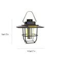 thumbnail image 5 of Vintage LED Camping Lantern with USB Charging Port, Dimmable Water-Resistant Portable Light for Outdoor Hiking Backpacking, 2000mAh Battery, 380LM, Type-C Fast Charging, IPX4, Warm White to Daylight, 5 of 6
