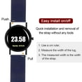 thumbnail image 5 of Uxcell Silicone Watch Band 24mm Rubber Watch Strap with Electroplated Stainless Steel Buckle for Men Women, Dark Blue, 5 of 6