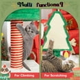 thumbnail image 6 of LHBCraft Christmas Cat Tree, 33.5" Multi-Level Cat Tower with Cat Condos, Top Perches, Sisal Ramp Scratching Posts, Cozy Basket, Hammocks, Large Cat Pet Activity Structure, 6 of 7