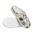 thumbnail image 3 of Wukai Hawaiian Style Print Women's Indoor Bedroom Slipper Slip On Shoes, Unisex House Shoes with Anti-Skid Sole for Men, Gift for Women Men-39/40, 3 of 7