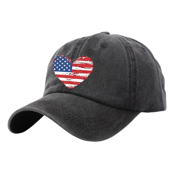 kaondbfi 4th of July Summer Patriotic Accessories Caps 250th Anniversary Usa Hat for Women Casual Independence Day Graphic Print Cowboy Hat Baseball Cap