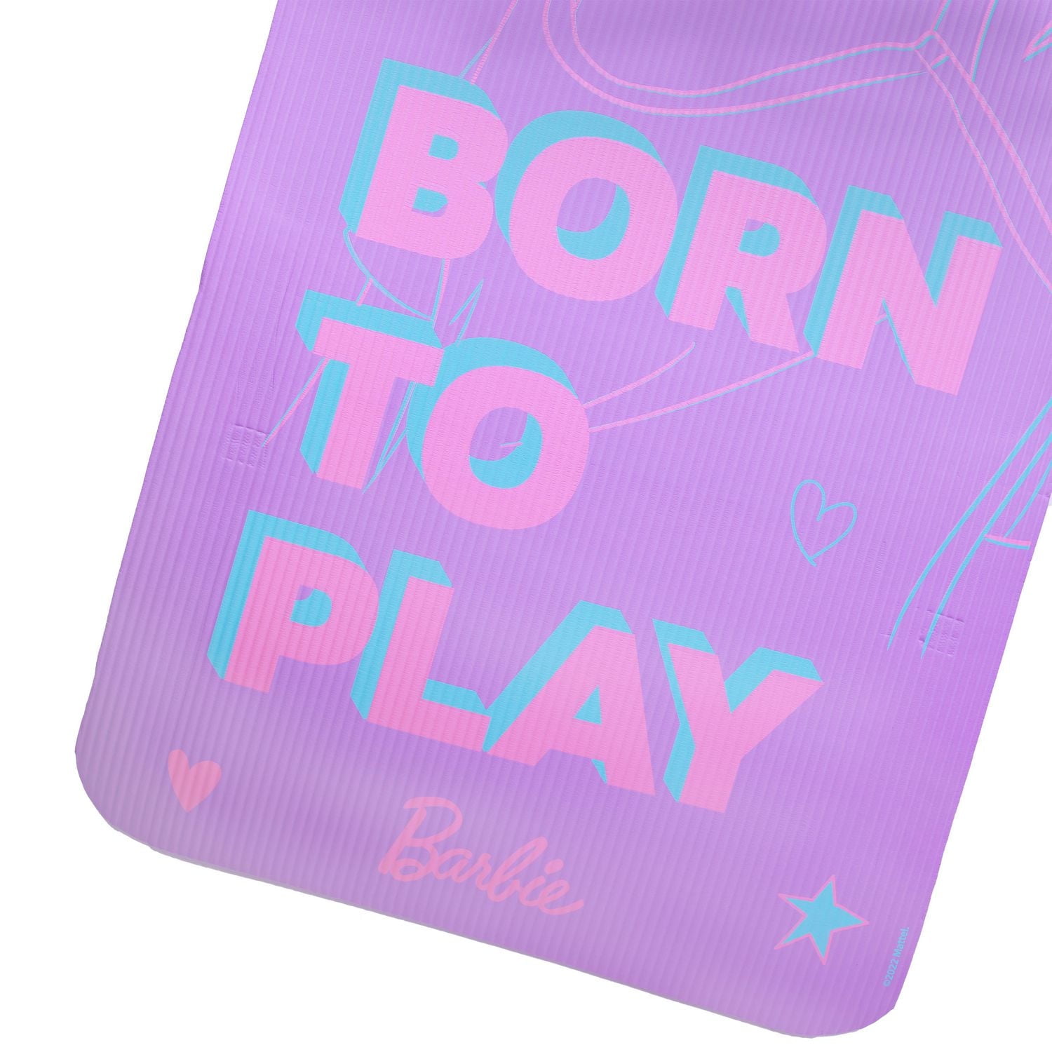 Mattel Barbie 10mm Exercise Mat – 24” x 60” – Purple