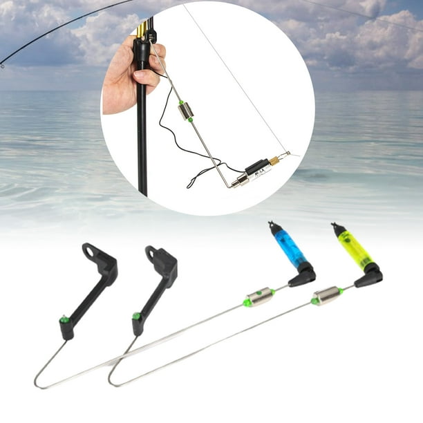 Trayknick Portable Lightweight Fishing Wobbler Stainless Steel Alarm Hanger For Carp Green