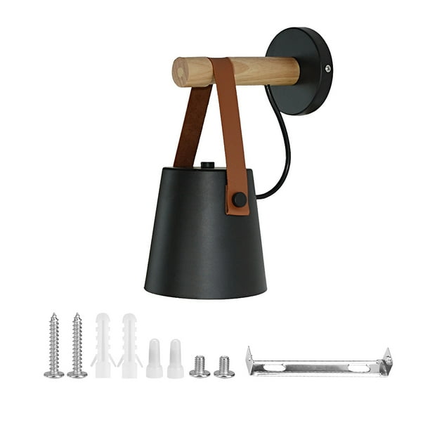 Luz de pared de madera, lámpara de aplique de pared LED para interiores de 110-240 V Lámpara de aplique LED Uso conveniente