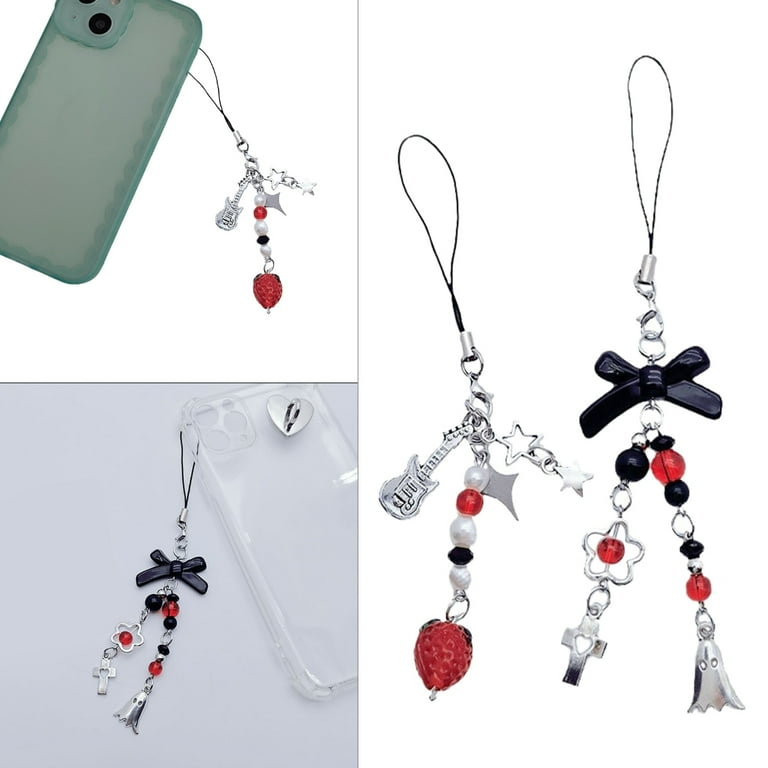 MANNYA Y2K Keychain Eye Catching Black Bowknot Keychain MANNYA Y2K Keychain Eye Catching Black Bowknot Keychain