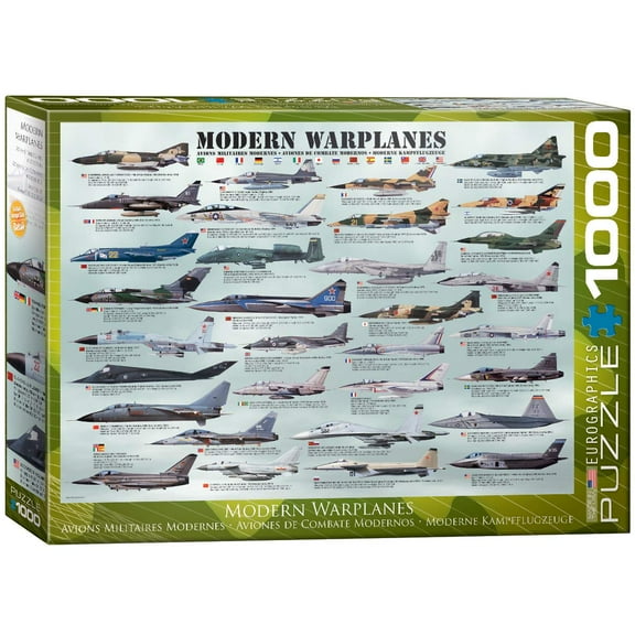 EuroGraphics Modern Warplanes Puzzle (1000-Piece)