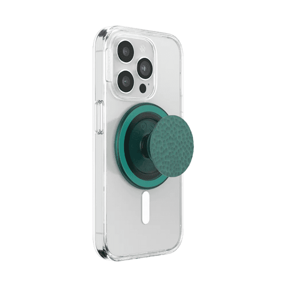 PopSockets Phone Grip for MagSafe, Magnetic Holder, Phone Stand, Green - Enamel Hammered Fresh Pine