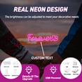 thumbnail image 4 of UPONRAY Single-line Custom Neon Signs, Customizable USB-Powered & Dimmable LED Neon Light, Stylish Wall Decor as Gifts for Bedroom, Home, Bar, Family, Lover, Friend, Cool White, 5 inch/1 Letter, 4 of 8