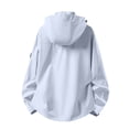 thumbnail image 6 of Sevevn Men 3 In 1 Rain Jacket Detachable Hood Regular Fit Waterproof Shell Fleece Liner Fabric Zip Snap Placket Chest Zip Pocket Arm Patch Cuffs For Hiking Wear, 6 of 8