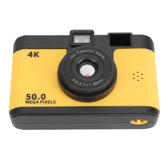 16x Zoom Digital Anti Shake Compact Compact Cámara Pequeña 1080p 50mp Pantalla De Color Inalámbrico De Lente Dual Con Juegos MP3 Para Vlogging, Temporizador