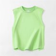 thumbnail image 3 of jobturf Boys Tank Tops Athletic Workout Cotton Shirts Comfy Loose Sleeveless Blouses Casual Lightweight Summer Basic Tees Size 2-13 Years, 3 of 6